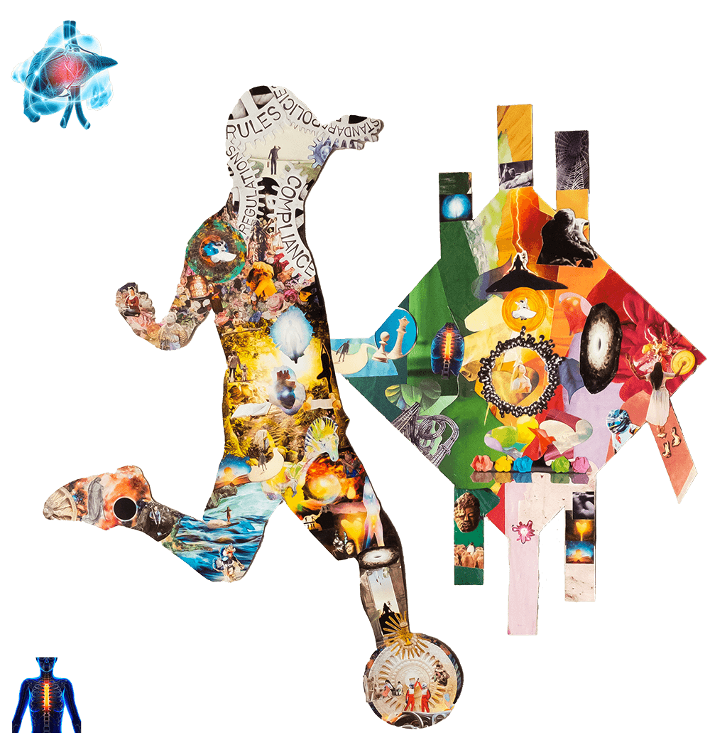 Human Design organic collage artwork